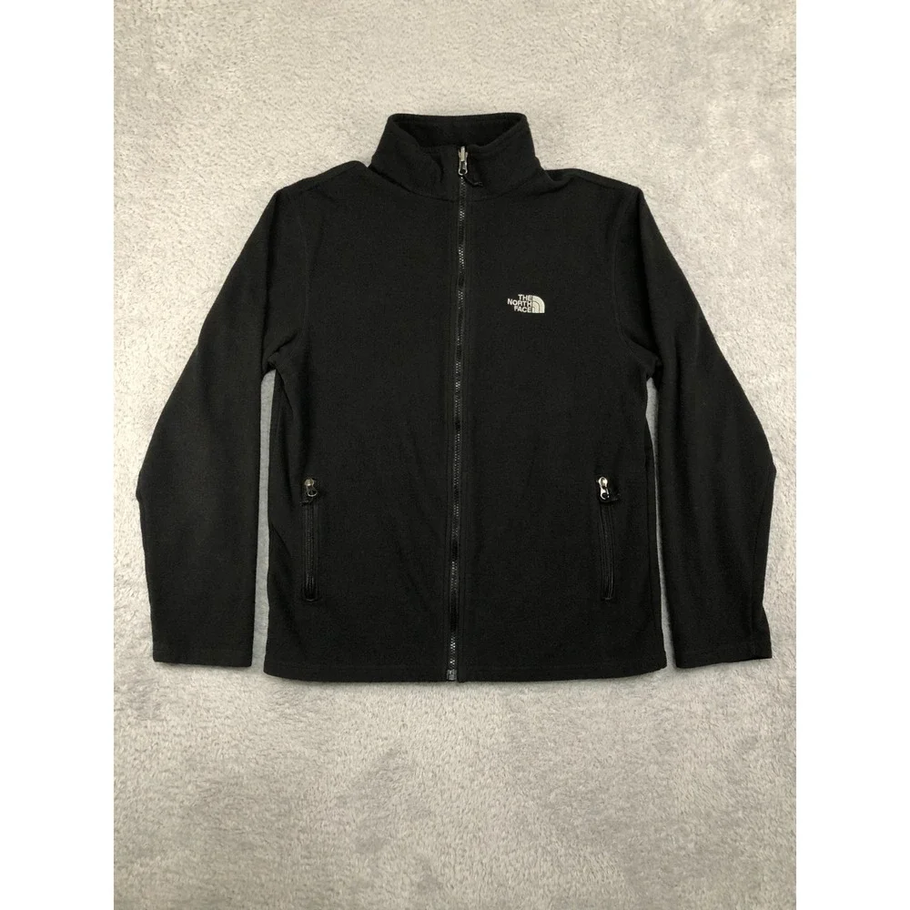 The North Face Jacket Mens Size M Black Fleece Full Zip